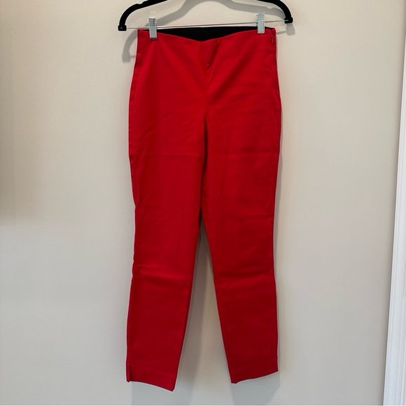 Old Navy Red Career Office Workwear Business Casual Trouser Pants Size 2 Colored - Picture 1 of 8